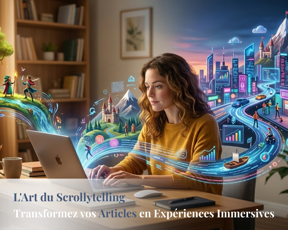 Comment écrire un article en scrollytelling ? La méthode complète pour captiver vos lecteurs 