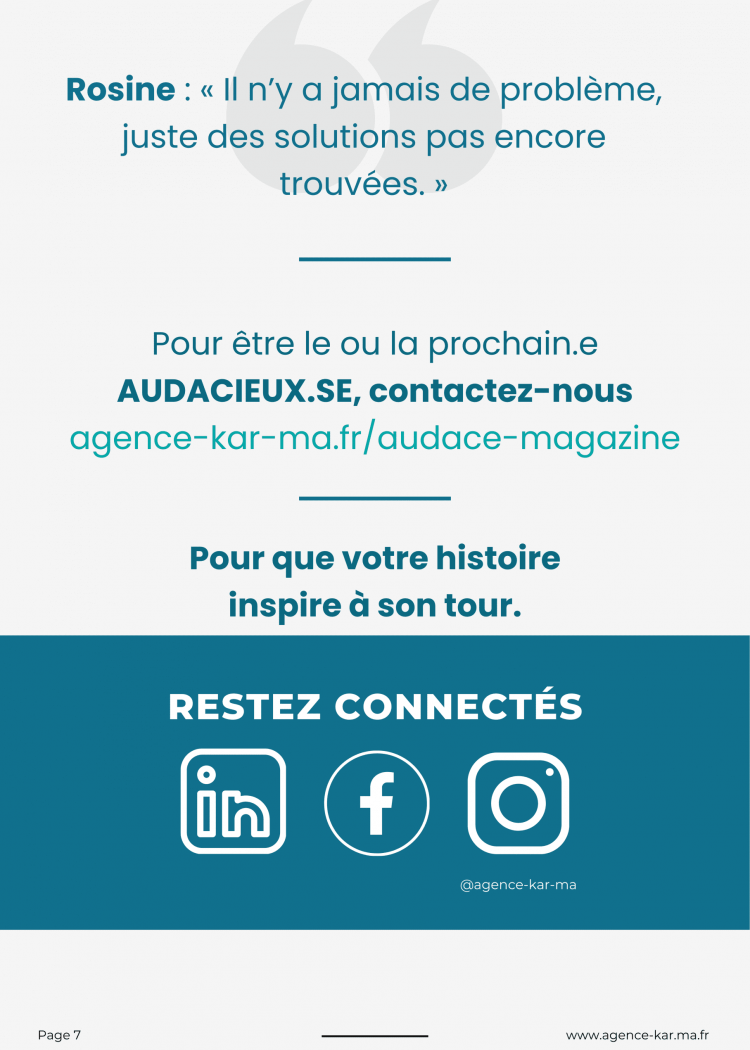 AUDACE MAGAZINE - AVRIL 2025 - Rosine Bassene